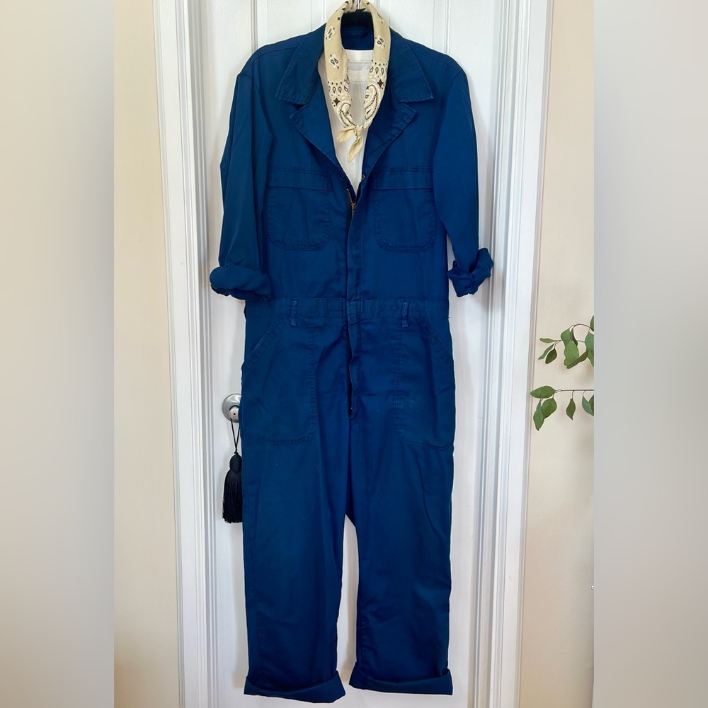 Vintage Navy Blue Coveralls